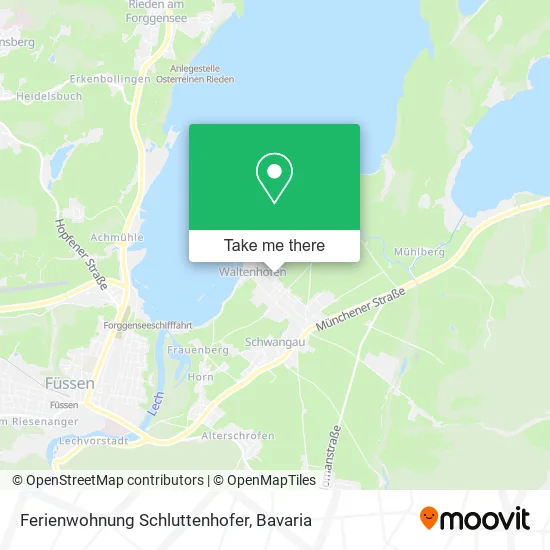 Карта Ferienwohnung Schluttenhofer