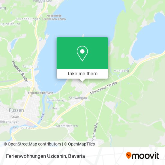 Ferienwohnungen Uzicanin map