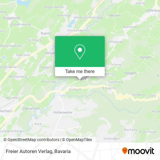 Карта Freier Autoren Verlag
