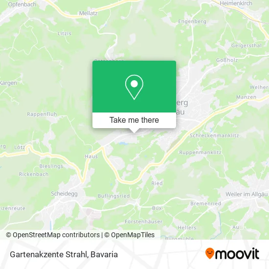 Карта Gartenakzente Strahl