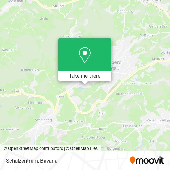 Карта Schulzentrum