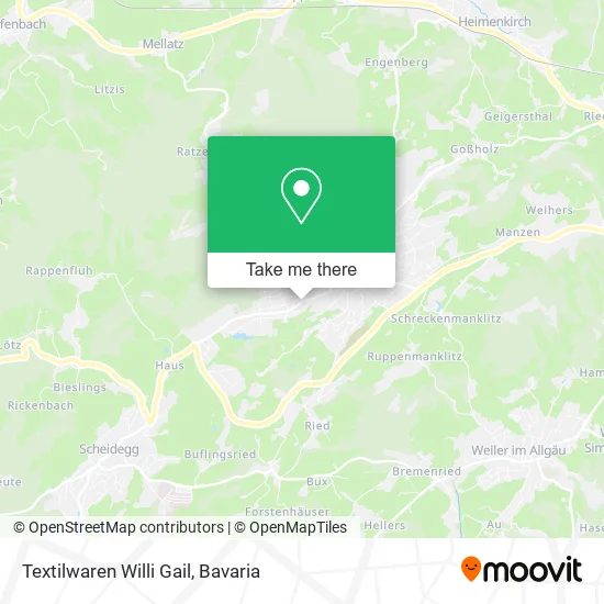 Карта Textilwaren Willi Gail