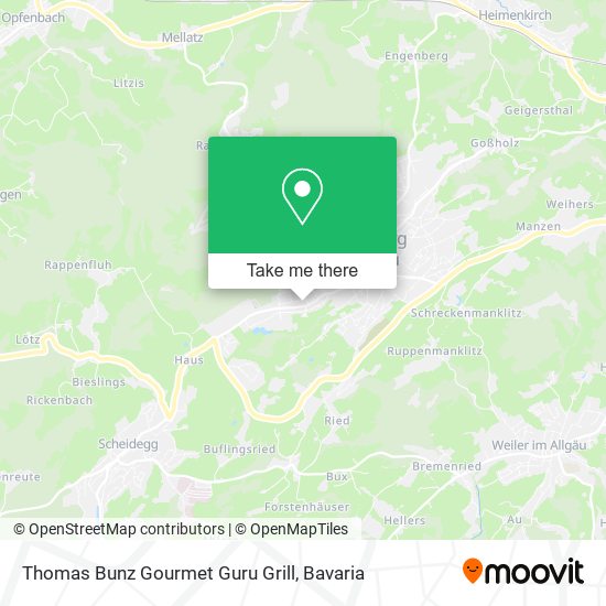 Thomas Bunz Gourmet Guru Grill map
