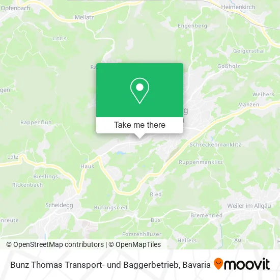 Карта Bunz Thomas Transport- und Baggerbetrieb