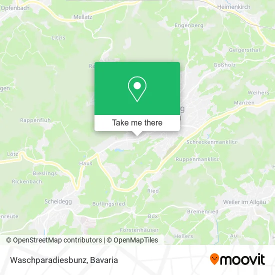 Waschparadiesbunz map