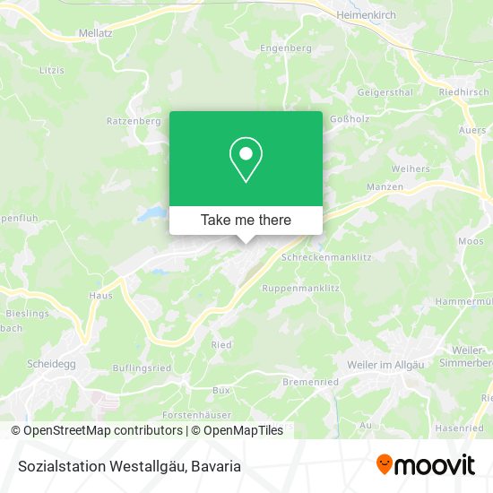 Sozialstation Westallgäu map