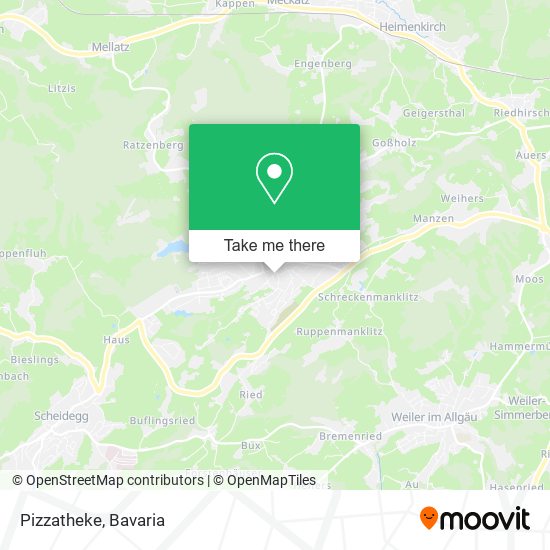 Pizzatheke map