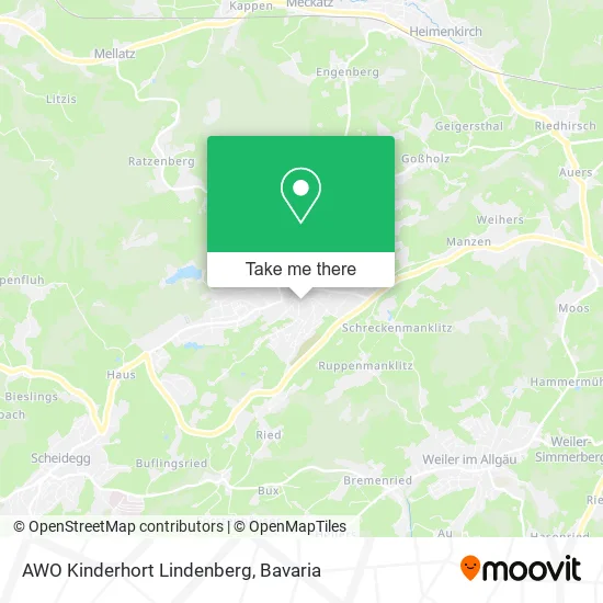 Карта AWO Kinderhort Lindenberg