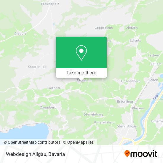 Карта Webdesign Allgäu