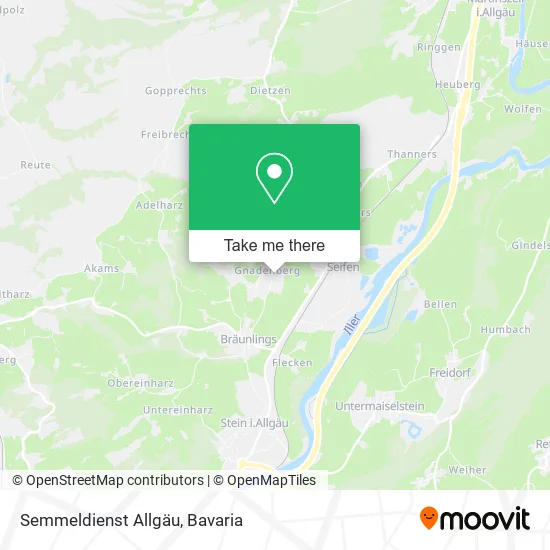 Карта Semmeldienst Allgäu