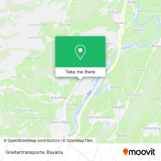 Карта Greitertransporte