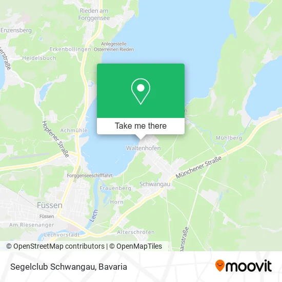 Карта Segelclub Schwangau