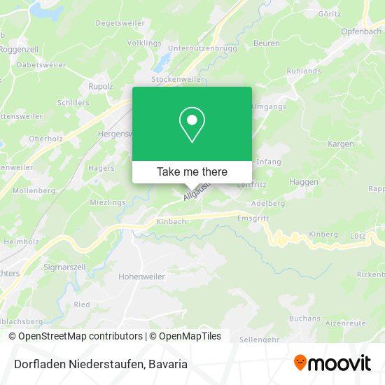 Dorfladen Niederstaufen map