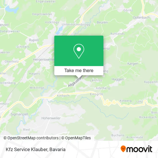 Карта Kfz Service Klauber