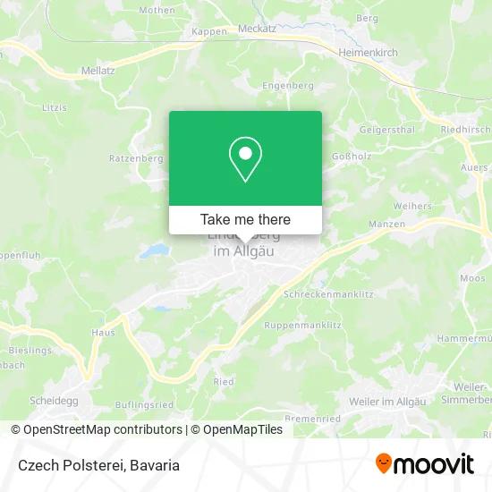 Карта Czech Polsterei