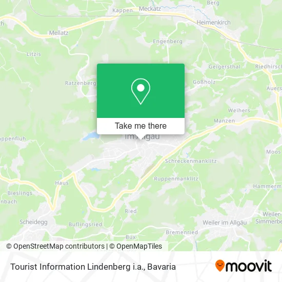 Карта Tourist Information Lindenberg i.a.