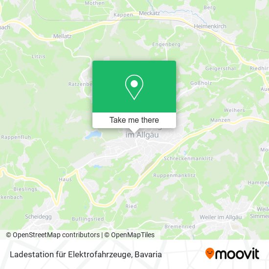 Ladestation für Elektrofahrzeuge map