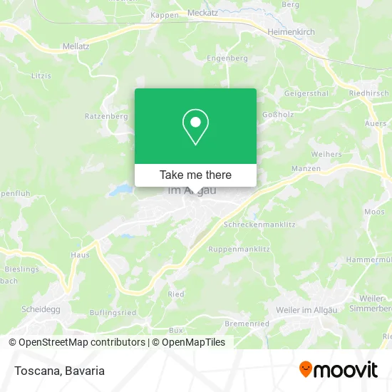 Карта Toscana