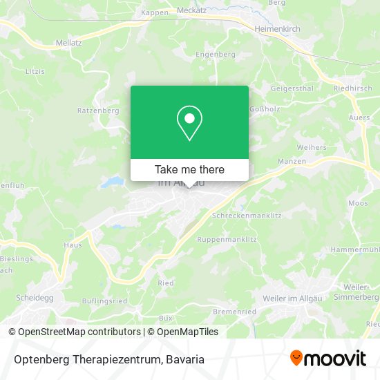 Карта Optenberg Therapiezentrum