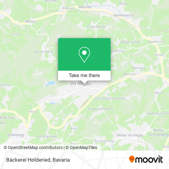 Карта Bäckerei Holderied