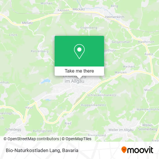 Карта Bio-Naturkostladen Lang
