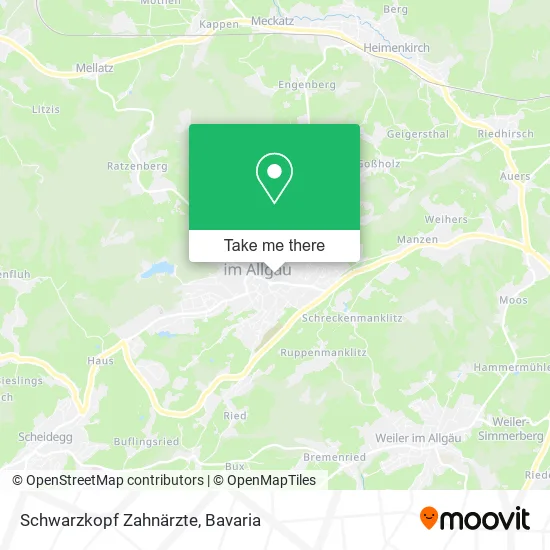Карта Schwarzkopf Zahnärzte