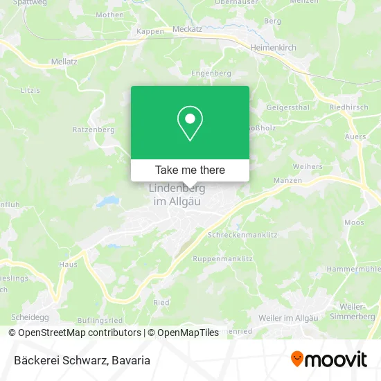 Карта Bäckerei Schwarz
