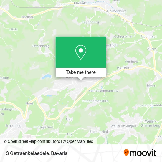Карта S Getraenkelaedele