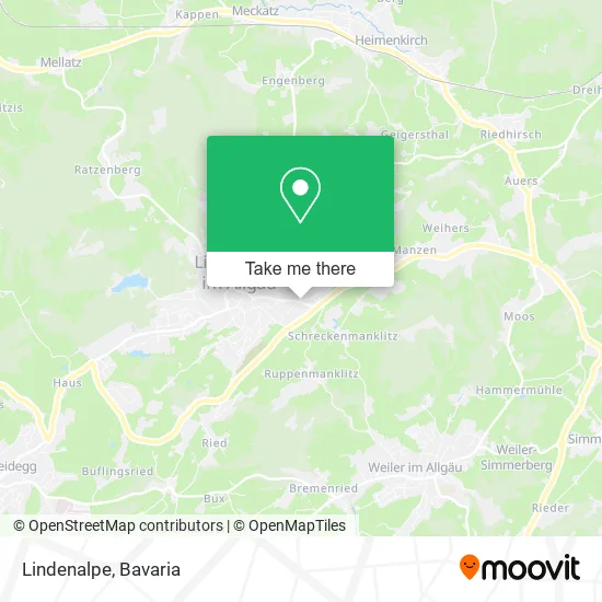 Карта Lindenalpe