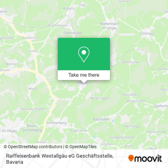 Raiffeisenbank Westallgäu eG Geschäftsstelle map