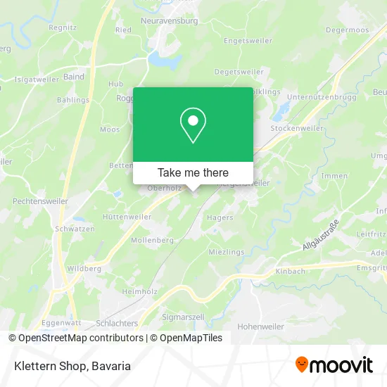 Карта Klettern Shop