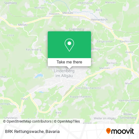 Карта BRK Rettungswache