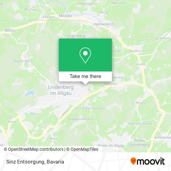 Карта Sinz Entsorgung