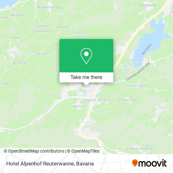 Hotel Alpenhof Reuterwanne map
