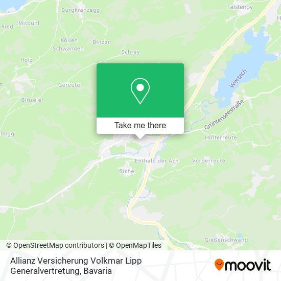 Карта Allianz Versicherung Volkmar Lipp Generalvertretung