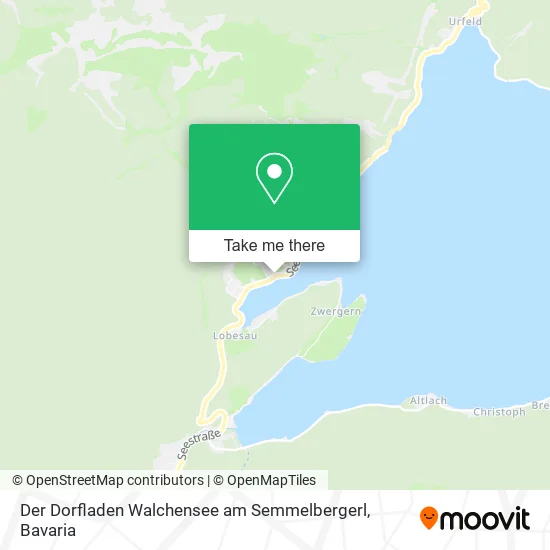 Карта Der Dorfladen Walchensee am Semmelbergerl