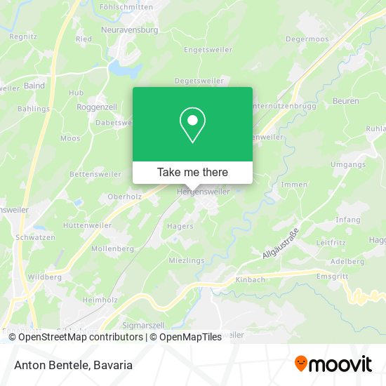 Anton Bentele map