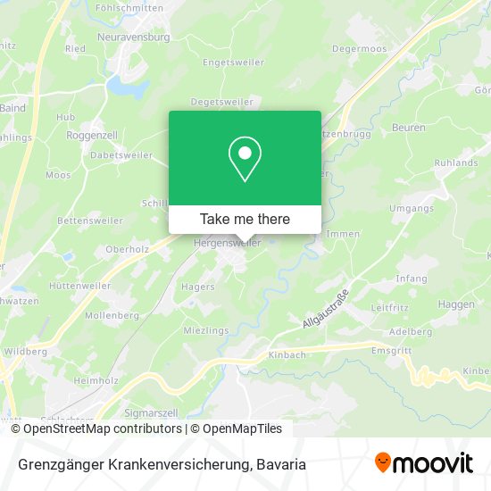 Grenzgänger Krankenversicherung map