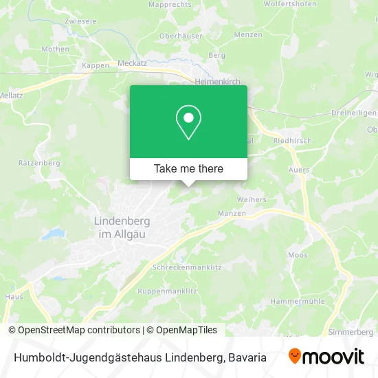 Карта Humboldt-Jugendgästehaus Lindenberg