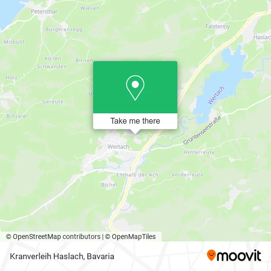 Карта Kranverleih Haslach