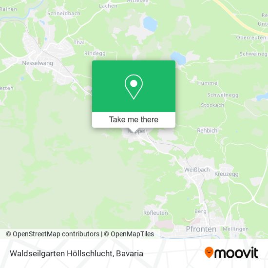 Waldseilgarten Höllschlucht map