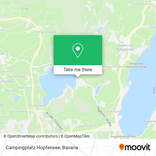 Карта Campingplatz Hopfensee