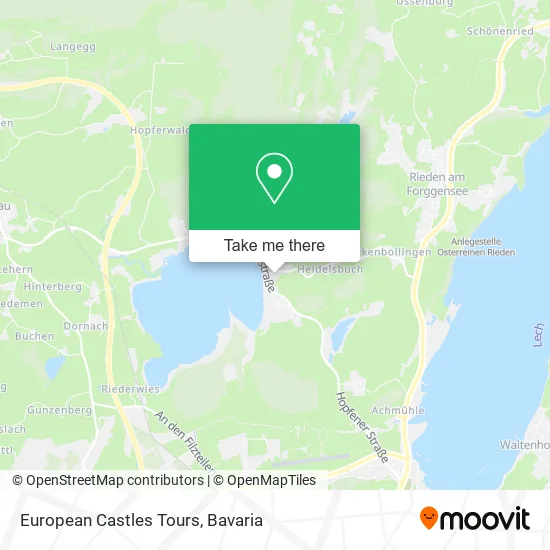 Карта European Castles Tours