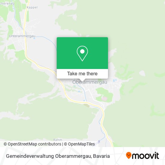 Gemeindeverwaltung Oberammergau map