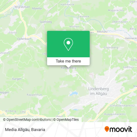Карта Media Allgäu