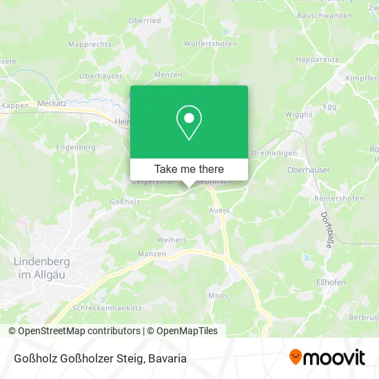 Карта Goßholz Goßholzer Steig