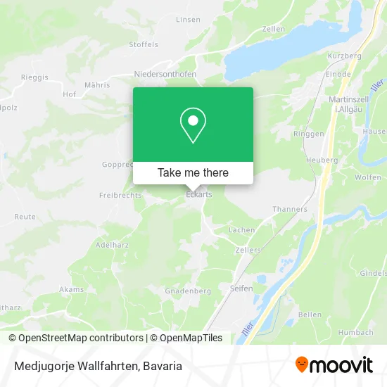 Medjugorje Wallfahrten map