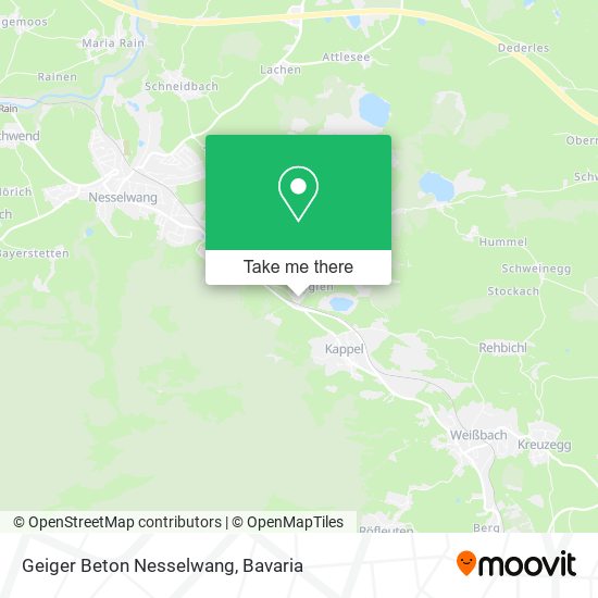 Карта Geiger Beton Nesselwang