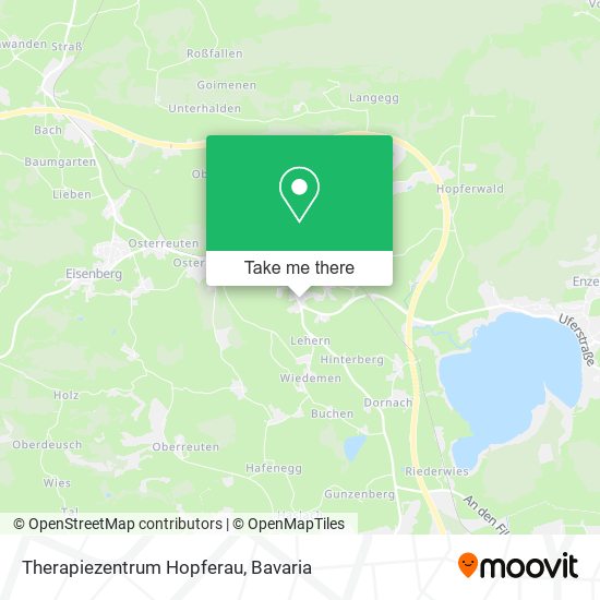 Therapiezentrum Hopferau map