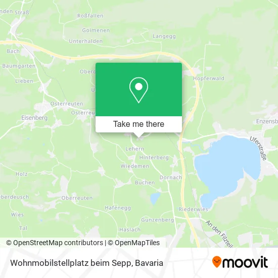 Карта Wohnmobilstellplatz beim Sepp